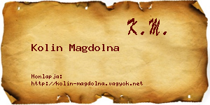 Kolin Magdolna névjegykártya